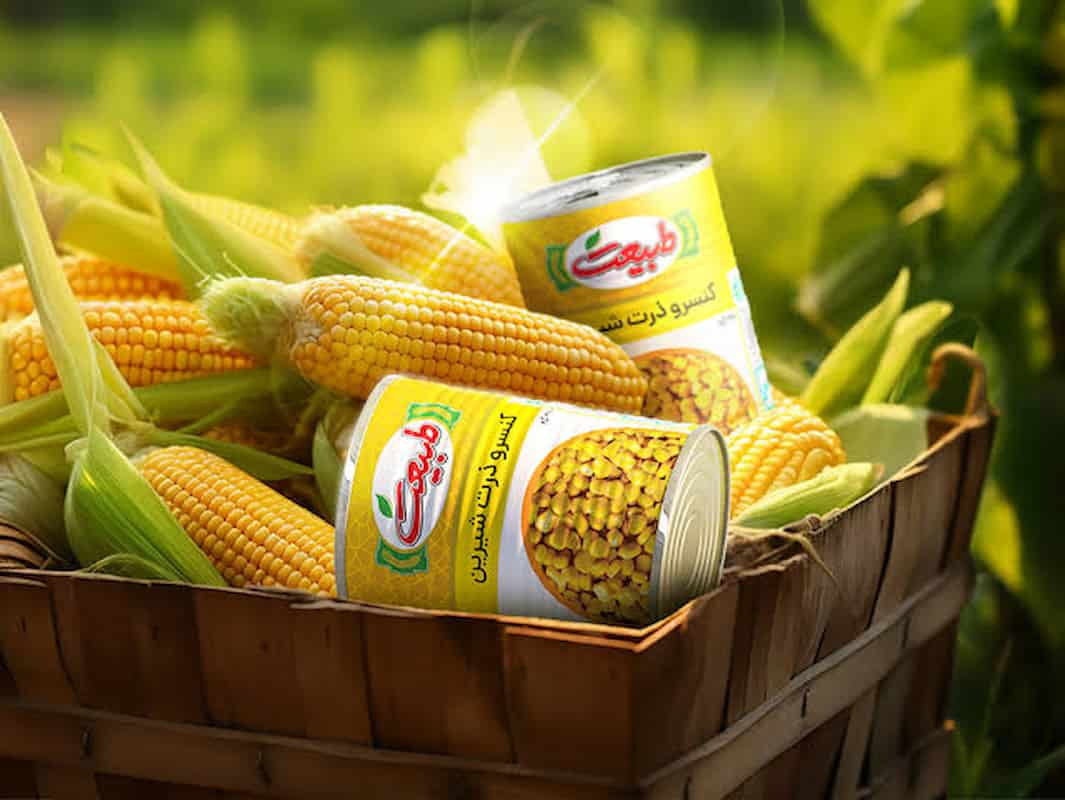 کنسرو ذرت ۳۸۰ گرمی طبیعت با طعم شیرین
